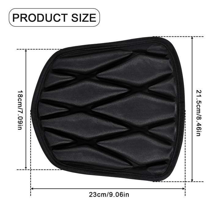 SaferCCTV Motorcycle Seat Cover ATV Padded Seat Protector,Motorcycle Seat Cushion Air Cooling 3D Motorcycle Seat Pad(New Size M) - size: NEW Size M