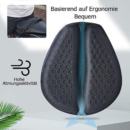 Motorcycle Seat Cushion Gel Pad Foldable Soft Seats with Pressure Relief Pads for Motorcycles Breathable and Shock for Long Rides Seat Cushion Motorcycle Accessories