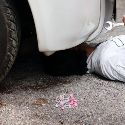 Car Tire Repair Kit with 60 Vacuum Tire Plug Screws and Screwdriver Quick Self-Service Puncture Repair for Auto Motorcycle ATV Truck
