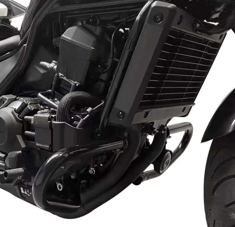 MZS Motorcycle Crash Bar Engine Guard Compatible with Rebel 1100 CMX CMX1100 DCT 2021-2025, 1.25" Highway Bars Frame Guard Tip-Over Protection Black