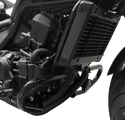 MZS Motorcycle Crash Bar Engine Guard Compatible with Rebel 1100 CMX CMX1100 DCT 2021-2025, 1.25" Highway Bars Frame Guard Tip-Over Protection Black