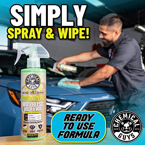 Chemical Guys EcoSmart Waterless Car Wash & Wax Ready To Use, Safe for Cars, Trucks, SUVs, Motorcycles, RVs & More, Extra Large 32 fl oz