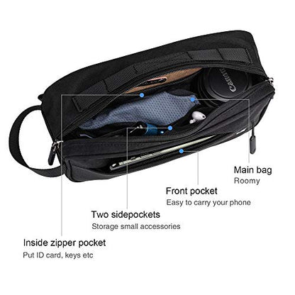 Rhinowalk Bike Handlebar Bag, Multifunctional Waterproof Mountain Bike Crossbar Front Bag Road Bike Basket Bicycle Frame Bag Waist Shoulder Bag Bicycle Bag Professional Cycling Accessories - color: black