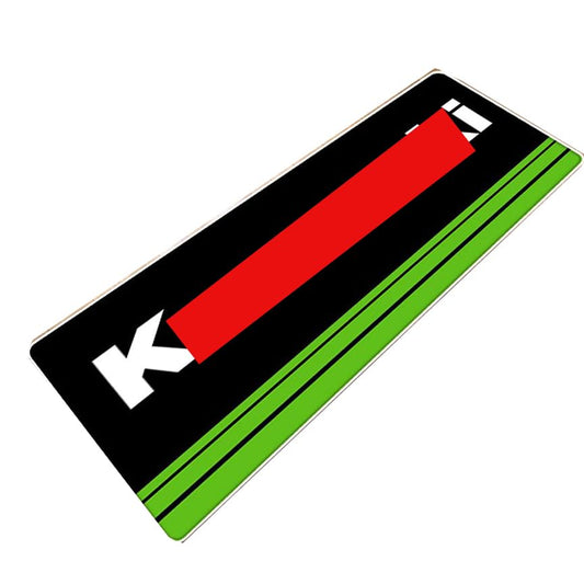 Garage Mat for Kawasaki Motorcycle– Heavy-Duty, Oil-Resistant, Non-Slip Floor Protector – Durable & Water absorbe Parking Pad for Workshop, Showroom & Home Garage – Perfect for Kawasaki Bikes - color: Green 7