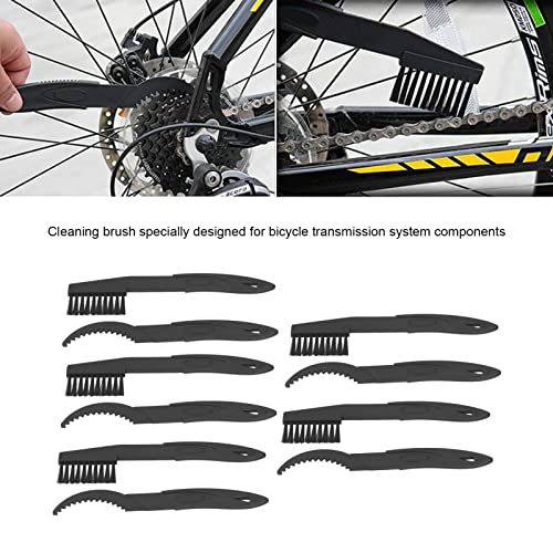 AMAKO Bike Chain Brush Set 5 Pack Heavy Duty Nylon fibers Cleaning Tools for Mountain Motorcycle Bike Chain Crankset Maintenance Efficient Practical Durable ABS Material 215 X 45Mm