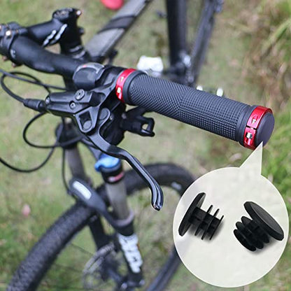 10 Pieces Handlebar Bar End Plugs Caps Bicycle Handlebar End Caps for Road Mountain Bike Most Bicycle Grip Bar End Plugs (Black)