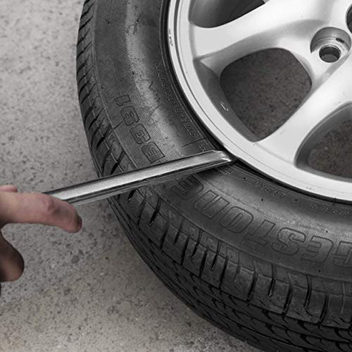 2pc Tire Iron Motorcycle Tire Spoons Levers Tire Changer Spoons Dirtbike Tire Changing Tools Set Remover Heavy Duty Steel Tyre Removal Tool Spoon for Dirt Bike Scooter Bicycle Mower (11.7 inch)