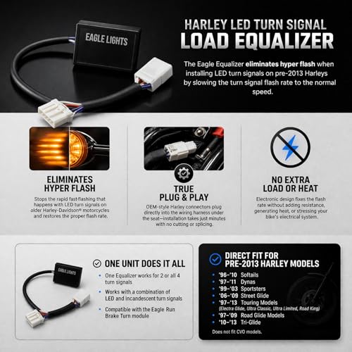 Eagle Lights Equalizer Plug and Play Load Equalizer and Stabilizer for Harley Davidson Motorcycle LED Turn Signals - size: Standard Equalizer