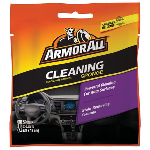 Armor All Cleaning Car Sponge, Car Wash Supplies for Cars, Trucks and Motorcycles, Yellow