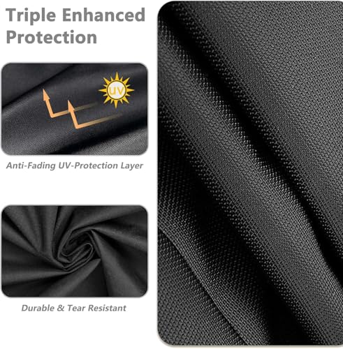 Full Enclosed Motorcycle Cover Waterproof,900D Heavy Duty Outdoor/Indoor Motorcycle Cover with Reflective Strips,Fits Most Heavy Duty Scooter/Moped/Dirtbike Motorcycles (Black,108" W x 45" D x 59" H) - size: 108"W x 45"D x 59"H