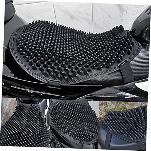 Thickened Silicone Motorcycle Seat Cushion Breathable Ventilated Pad Shock Absorbing Slip Saddle Cover for Comfortable Long Rides