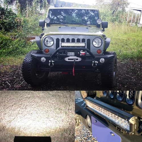 Nilight 12 Inch 72W Led Light Bar Spot Flood Combo 2PCS 4 Inch 18W Led Pods Boat Lights Driving Fog Lights Work Light for Trucks Off Road w/Rocker Switch Wiring Harness- 3 Leads, 2 Years Warranty - color: 72W Light +18w 2Pcs Light +Wiring harness