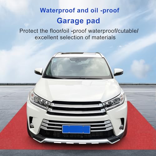 1 Pack Garage Floor Mat 88" x 204" - Oil Spill Mat for Under Car Driveway Oil Drip Pad, Highly Absorbent Maintenance Mat, Waterproof Backing, Leak Absorbent, Reusable, Washable, Protect Garage Floor