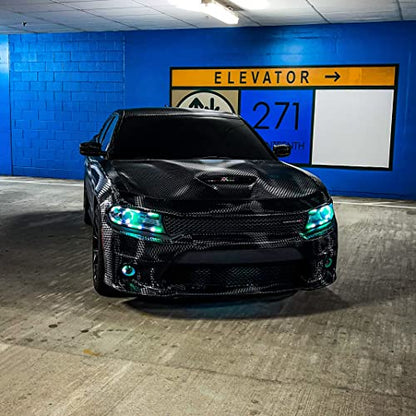 VViViD+ Designer Triangle Black Carbon Fiber Vinyl Wrap (3ft x 5ft) with Air Release - size: 3ft x 5ft