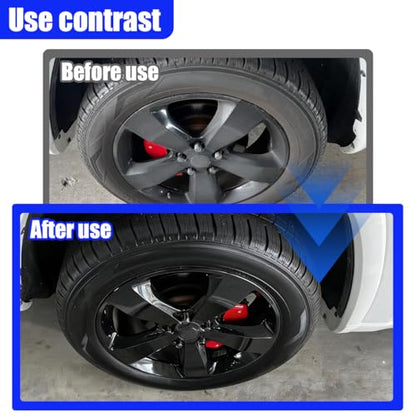 Tire Shine Applicator Pad, Reusable Hex Grip Tire Dressing Applicator, Wave Contoured Tire Polishing Sponge Pads, Car Detailing Cleaning Accessories for Most Vehicles (6PCS) - size: 6PCS