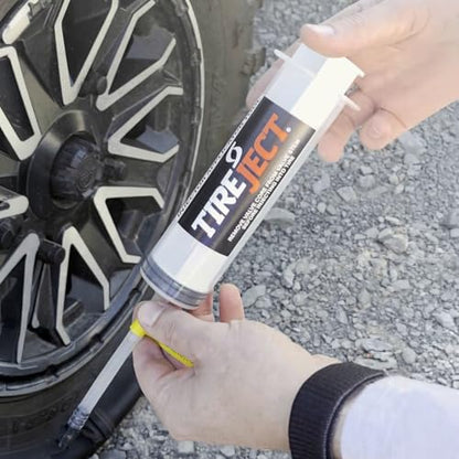 TireJect 5-in-1 Off-Road Tire Sealant - Gallon Kit to Repair and Prevent Flat Tires (applicate up to 16 ATV Tires, Large Tractors, Farm Equipment & More!) - size: Gallon
