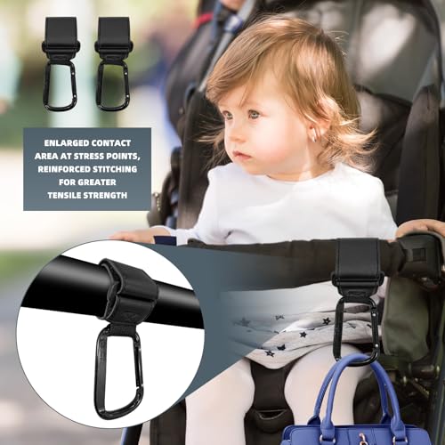 4 Pack UTV Hook for Hanging Headsets, Helmet and Goggles, Multipurpose Carabiners Clip Adjustable Hanger Hook for Electric Scooters Bicycle Stroller SXS Accessory
