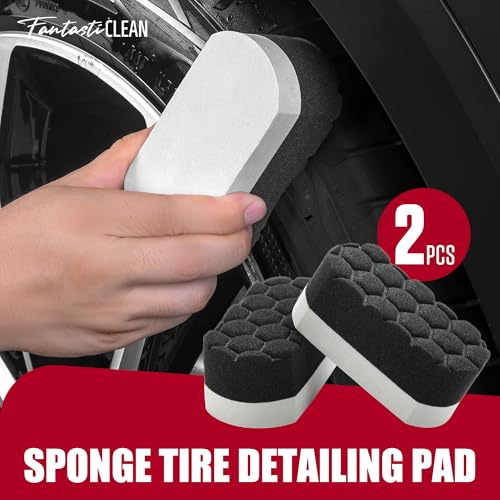 Fantasticlean 7PCS Car Wheel Brush Kit for Car Owners Detailers, Soft-bristled Brush, Tire brush for Car Detailing, Rim Cleaning Tape, Bendable & Curved Brushes and Pads for Home Shop, Cars Trucks RVs - size: 7PCS-WDK004