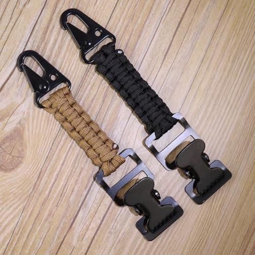 weryerker 2PCS Tactical Glove Clip Holder Anti-slip Nylon Work Glove Holder Clip, for Tactical Backpack, Tool Belt, Outdoor - color: 4pcs Black+brown