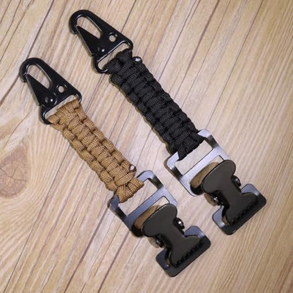 weryerker 2PCS Tactical Glove Clip Holder Anti-slip Nylon Work Glove Holder Clip, for Tactical Backpack, Tool Belt, Outdoor - color: 4pcs Black+brown