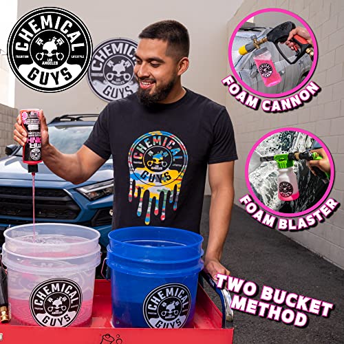 Chemical Guys Mr. Pink Car Wash Soap - 64 oz Super Suds Foaming Car Wash Soap for Cannon, Blaster, or Bucket Washing - pH Balanced, Safe on Wax, Sealant, Ceramic, and Clear Coat Finishes (Pack of 4) - size: 64 Fl Oz (Pack of 4), style: MR. PINK