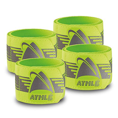 Reflective Running Band - High Visibility Arm Reflector Bands for Running, Cycling - Reflector for Runners for Wrist, Arm, and Ankle - Adjustable Running Reflective Gear Arm