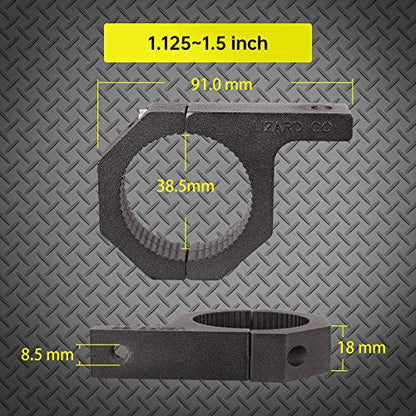 Tube Clamps - 4Pack,Cross Bar Clamp 1.125",1.25",1.5 inch,Roll Cage Clamp for Bar Diameter 1-1/8", 1-1/4",1-1/2" Mounting Bracket, Motorcycle Crash Bar Led pod Light Mount(28/32/38mm Clamp) - size: 1.125~1.5" Clamps