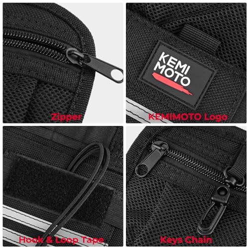 KEMIMOTO Saddlebag Organizers 2 Packs Universal for Touring Motorbike Models for Street Glide Road Glide Road King Motorcycle Saddle Bag Organizers
