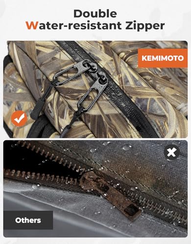 KEMIMOTO ATV Tank Bag Water-resistant Cooler All Terrain Vehicles Accessories Motorcycle Saddle Bag Compatible with Most ATVs and Snowmobiles Bicycles Quad Vehicles - color: Brown