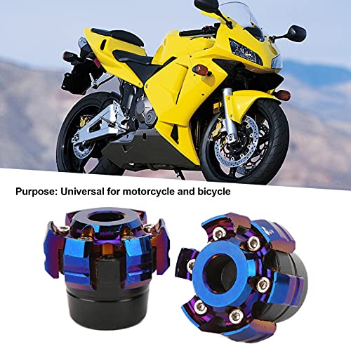 Acouto Aluminum Alloy Motorcycle Wheel Front Fork Frame Slider with Falling for Universal Motorcycle and