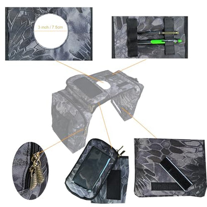ATV Tank Bag Saddle Bag Waterproof Motorcycle Bag Compatible with Snowmobile Sportsman Scrambler FourTrax Grizzly UTV Hanging Storage Bag Phython - color: Camo Phython