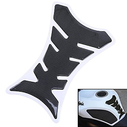 Carbon Fiber Look Powersports Gas Tank Protectors for Motorcycle - Gas Oil Fuel Tank Sticker Protector Decals Stickers Tank Pad Protector Motorcycle Stickers