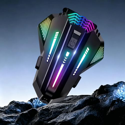 Motorcycle Helmet Bluetooth,6.0 Communication Helmet Speakers Dual Intercom & Music Sharing, Universal Bluetooth Pairing, 4 Custom RGB Light Modes, 2 Mics, IPX6 Noise Cancellation