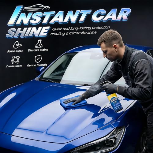 Quick Effect Car Coating Spray, Waterless Wash & Polish, Car Coating Spray for Shine & Protection, Quick Acting Paint Protection and Glass Cleaner (2pcs) - color: 2pcs