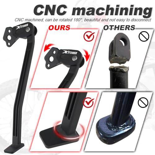 Xitomer Dirt Bike Kickstand Compatible with YZ250F YZ450F 2006 2007 2008 2009 Motorcycle Side Stand Foot Side Support