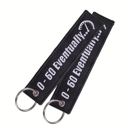 PrimeSecrets Keychains for Motorcycle, Scooter, Car, Mopes, ATV, Backpack Gift Men Women Street Racing Auto Parts Accessories - color: 0-60 Eventually