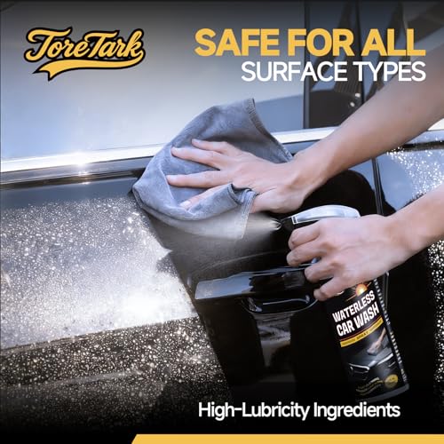 Waterless Car Wash Spray, High-lubricity Ingredients Safe Formula, 3-in-1 Ceramic Protective Coating, Motorcycle Cleaner, Car Cleaning Spray for Detailing, Spray and Wash for SUV, Truck, RV 2 Pack - size: 16 Fl Oz (Pack of 2)