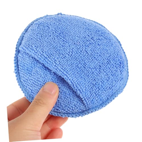 Healifty 4pcs Microfiber Car Wax Applicator Pads Soft Sponge for Vehicle Cleaning and Care for Cars Motorcycles and Scratch Lightweight Easy Storage
