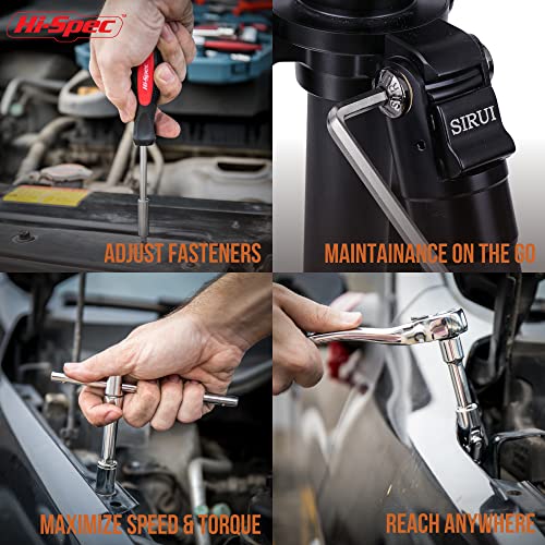 Hi-Spec 67Pc Metric Auto Mechanic Tool Set, Motorcycle & Car Tool Kit, Auto Repair with Pliers, Screwdriver Set, Socket Kit & Tool Box Storage Case for Cars, Trucks, Boats RVs & Jeeps - size: Metric_67 PCS