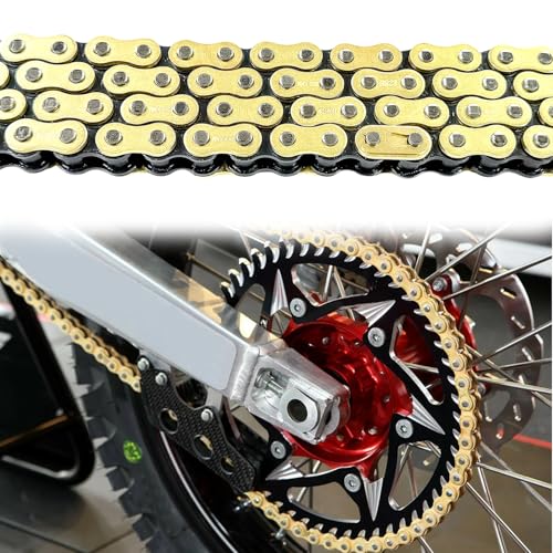428 Motorcycle Chain 108 Links with Connecting Master Links and Chain Breaker Fit for CG125 YBR125 GS125 and More 100cc to 250cc Bikes Dirt Bike Go Kart - size: 108 Links