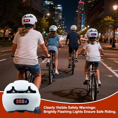 JDBMAOYE Helmet Light – Rechargeable LED Bicycle Helmet Warning Light, Suitable for Motorcycles, Scooters, Snowmobile Helmet Light, High Visibility, Lightweight, for Helmets
