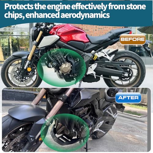 Motorcycle CB650R Belly Pan Bellypan Engine Spoiler Lower Fairing Body Frame Panel Protector Fit for CB 650R CB650F 2019-2024 Accessories (Carbon Look)