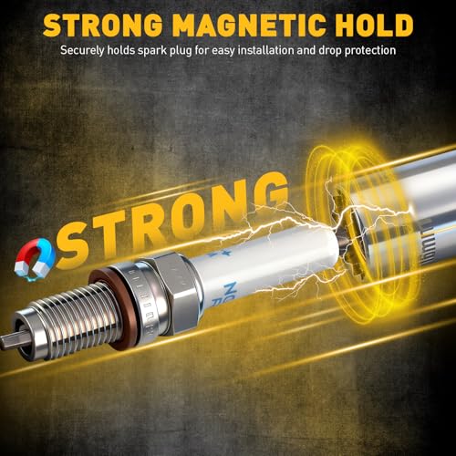 ELEAD 16-Piece Spark Plug Socket Set, 3/8" Drive Swivel Magnetic Spark Plug Removal Tool Kit with Torque Wrench (5–45 lb-ft), E-Torx & Torx Bit Sockets, Extensions & Universal Joint - size: 16-Piece Spark Plug