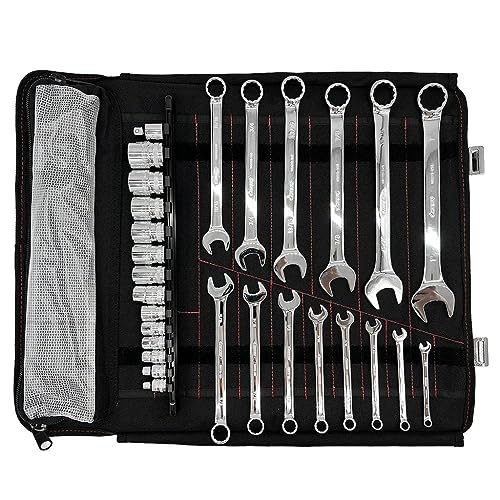 SR1 Performance Boxo USA 28 Piece SAE Tool Roll - Compact Tool Kit Pairs with BoxoUSA or KOH Tool Bag - size: 28-Piece SAE