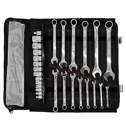 SR1 Performance Boxo USA 28 Piece SAE Tool Roll - Compact Tool Kit Pairs with BoxoUSA or KOH Tool Bag - size: 28-Piece SAE