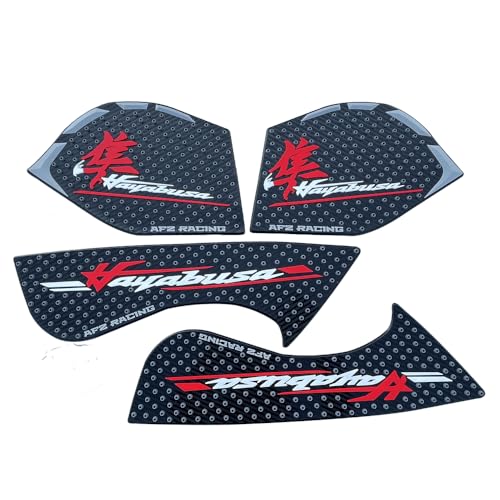 Red Gas Fuel Tank Side Traction Rubber Protector Pads Compatible with Suzuki GSXR1300 GSXR 1300 Hayabusa 1340