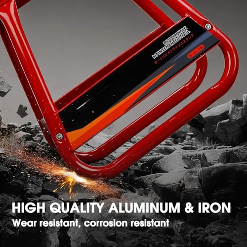 CHANGCHENG Motorcycle Stand Detachable Dirt Bike Stand Universal Anti-skid Maintenance for Most Motorcycle Dirt Bike Ebike KLX110 Surron Talaria Eride Pro Tuttio Red - color: Red