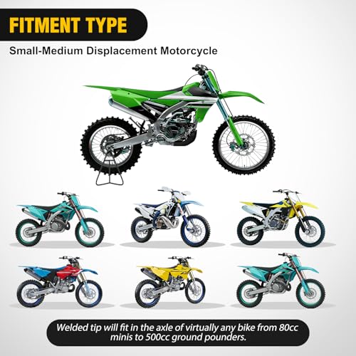Nilight Dirt Bike Triangle Stand T-shaped Central Support Motorcycle Rear Wheel Paddock Stand for 80-500cc Supermoto Motocross Enduro Pit Bike - color: T-shaped Dirt Bike Triangle Stand