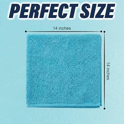 Plane Perfect Premium Microfiber Towels - 350GSM, 14"x14" Scratch Free, Absorbent, Reusable Cleaning & Drying Towels for Planes, Cars, Boats, Motorcycles | 12 Pack