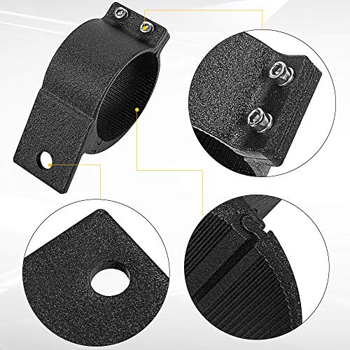 2.5 Inch Tube Clamp Mounting Bracket Kit for LED Light Bar LED Off-Road Light Horizontal Bar Tube Clamp Roof Roll Cage Holder - size: 2.5''